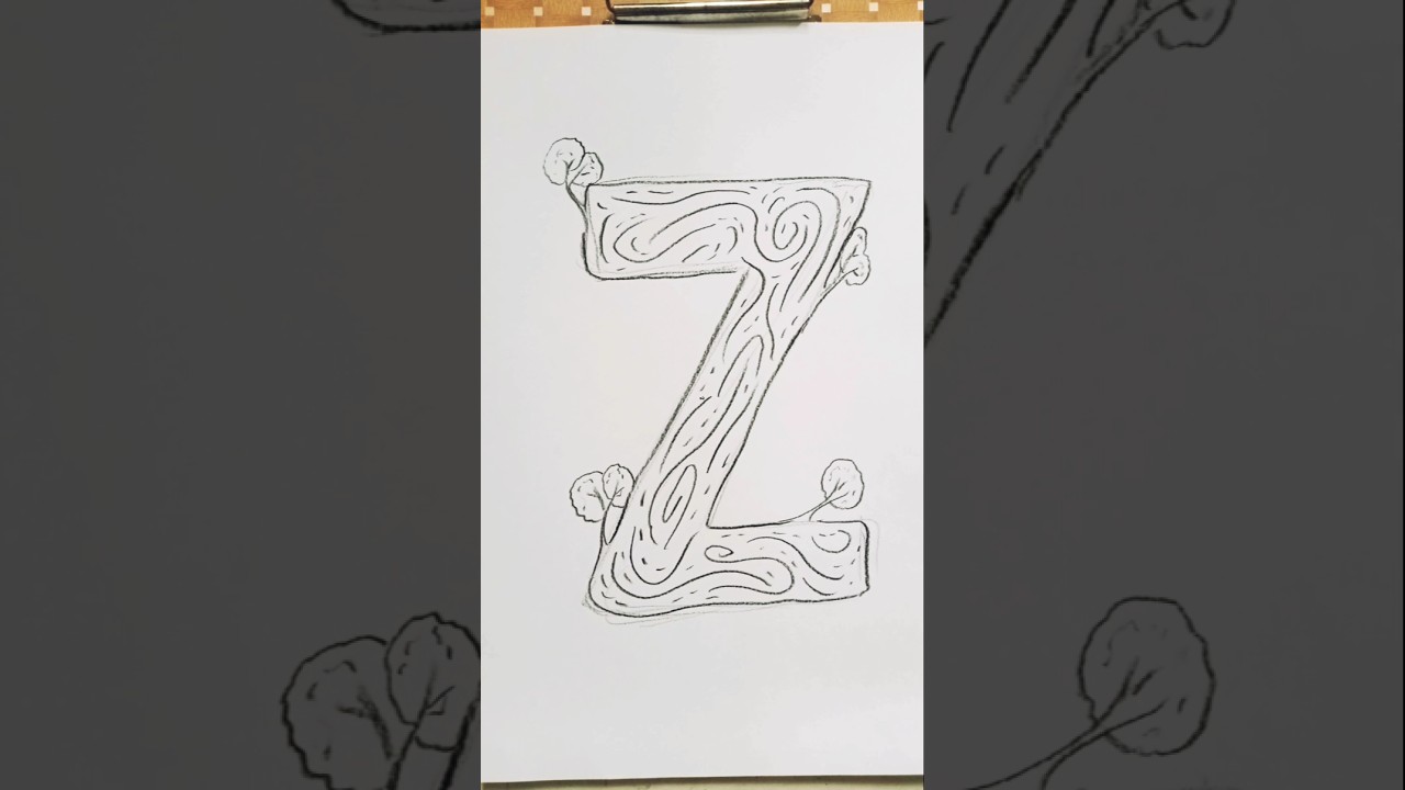 Nature theme letter art | Letter art. 