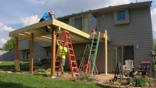 Deck Replacement Time Lapse | Old Unsafe Wood Deck to Trex Composite Upgrade