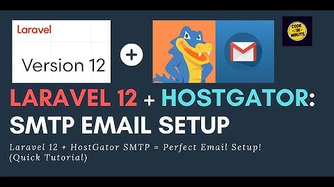 Laravel 12 Email Setup with HostGator SMTP (Send & Receive Emails) #laravel12 #hostgator