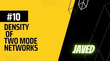 Density of Two-Mode Networks | Network Science