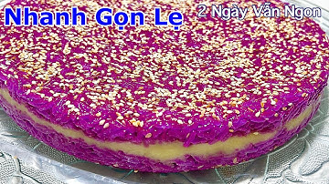 Xôi Lá Cẩm Đậu Xanh Chỉ Thêm Bước Này Trước Khi Hấp, Xôi Dẻo Mềm Rất Ngon- Mung bean sticky rice