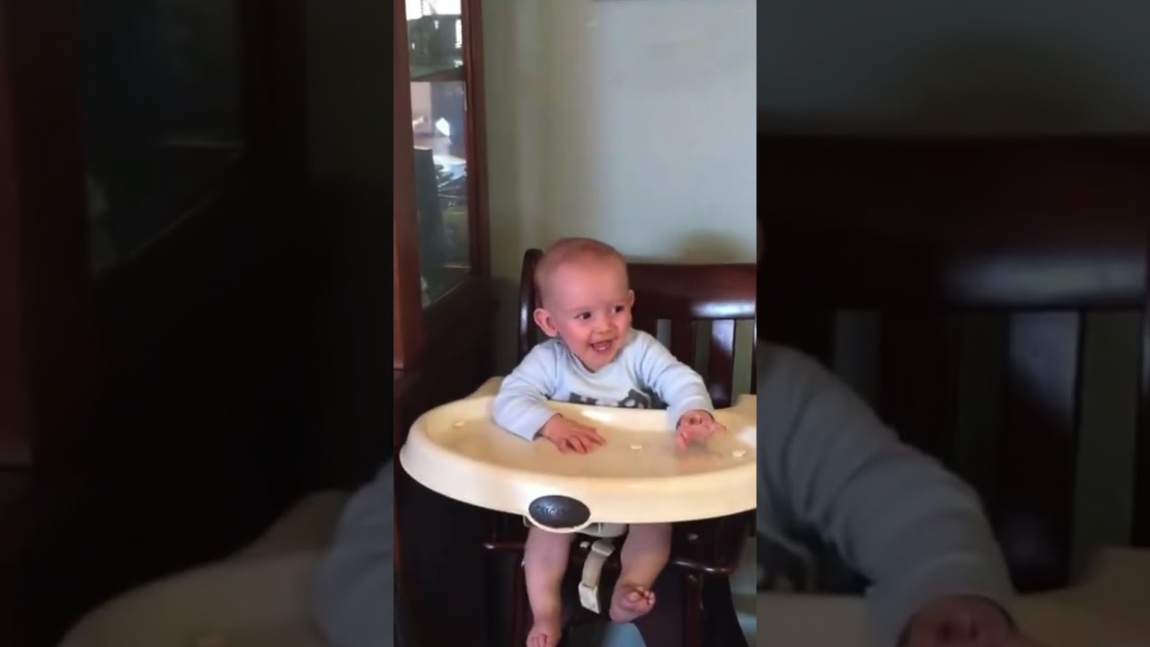 Adorable, laughing baby ￼