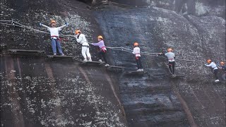 Via Lada Climbing on Yuewang Mountain in Heyuan, Guangdong廣東河源越王山飛拉達攀登【Curious China】