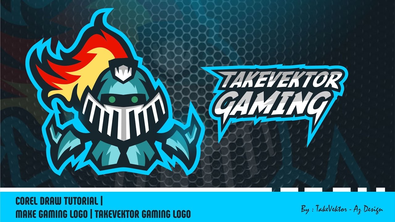 Corel Draw Tutorial | Make Gaming Logo | takevektor gaming logo by ...