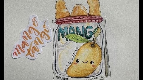 How To Draw Kawaii (かわいい | 可愛い) Mango Dried Fruit | (Step by Step Easy)