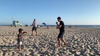 Тренировка Дмитрия Бивола на берегу океана. Training Dmitry Bivol on the ocean.