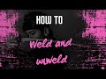 HOW TO WELD AND UNWELD IN DESIGN SPACE