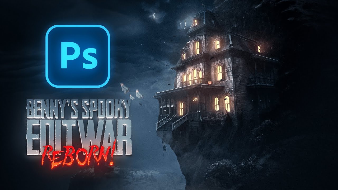 My Entry to Benny Productions Spooky Edit War 2021 | Photoshop Speedart #BennysSpookyEditWar2021