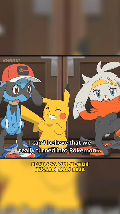 when ash and goh turn into pokemon #shorts