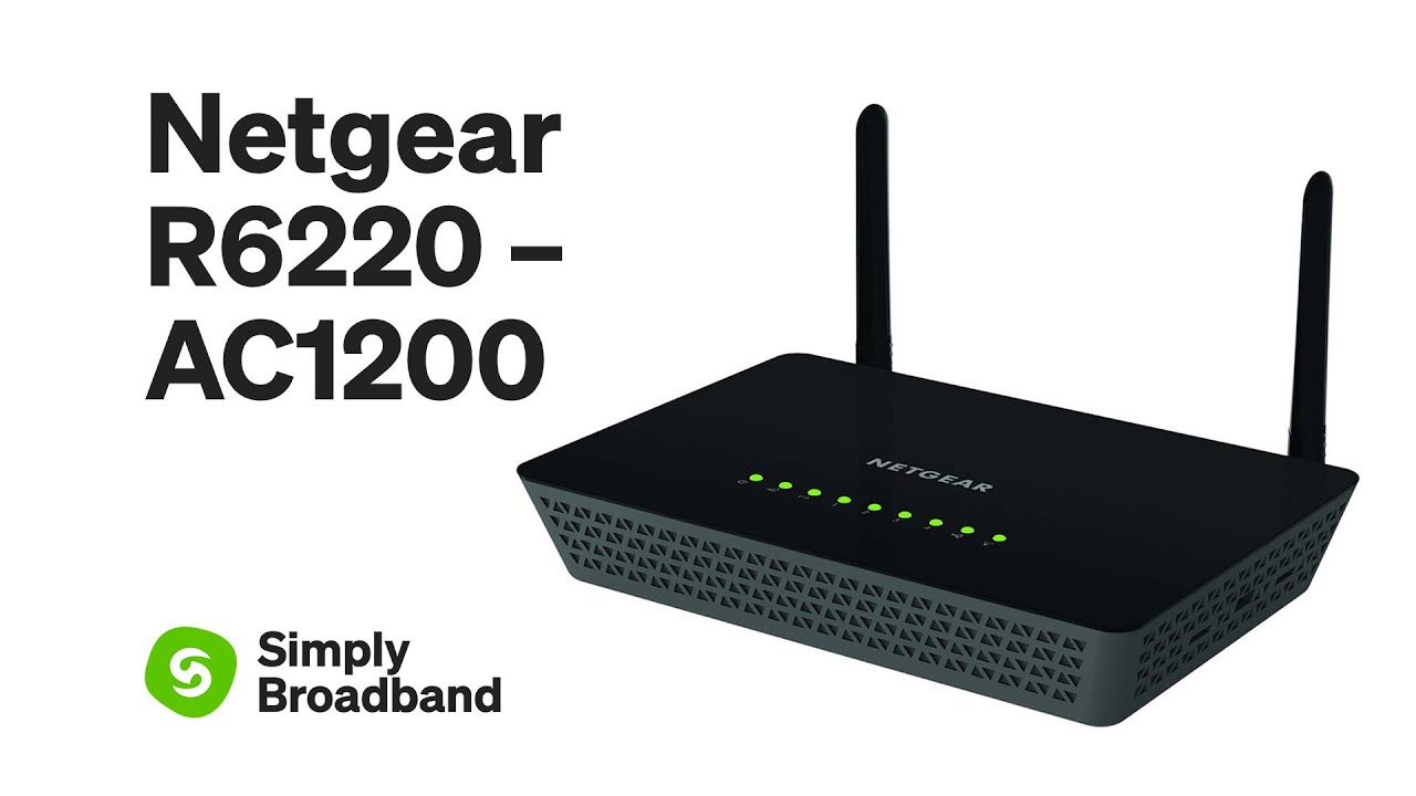 Netgear R6220 AC1200 — Internet connection setup - YouTube