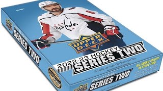 3 Huge pulls!! Opening 2022-23 Upperdeck series 2 hobby hockey card boxes