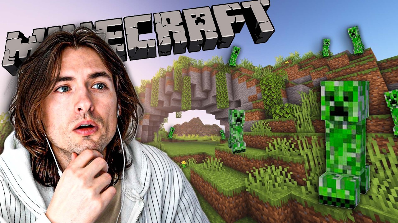 Playing Minecraft for the very first time! - YouTube
