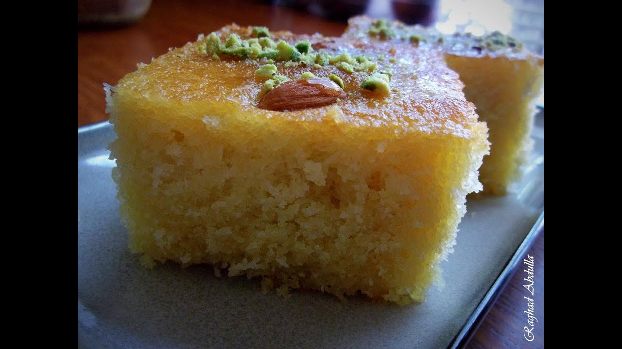 Basbousa with Coconut - YouTube