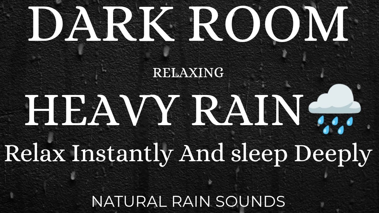 Heavy Rain at Night | Fall Asleep Fast with Powerful Rain Sounds