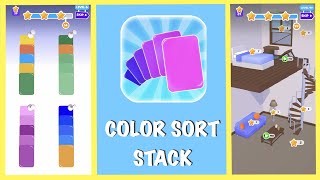 Color Sort Stack Gameplay Walkthrough  | iOS | by Rollic Games screenshot 3