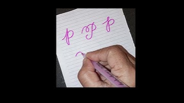 5 Ways of Writing Cursive Capital P# fancy #lettering #youtube #satisfying #calligraphy #shortsvideo