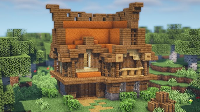 Como construir uma casa medieval? #minecraftbuilding