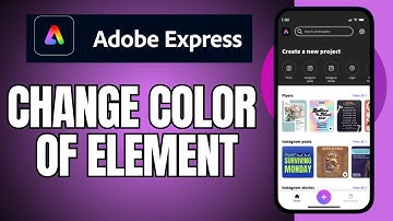 How to Change Color of Element on Adobe Express 2025?