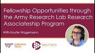 WEBINAR: Fellowship Opportunities through the Army Research Lab Research Associateship Program