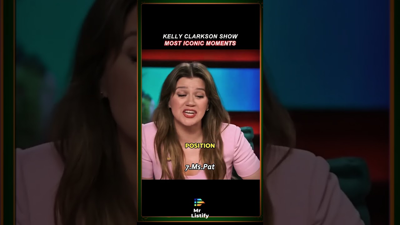 KELLY CLARKSON SHOW MOST ICONIC MOMENTS!! #ranking #kellyclarkson