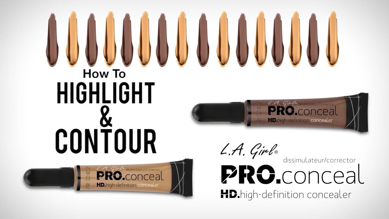 LA Girl HD Pro Concealer || Highlight and Contour