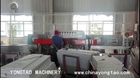Vertical type stone edge profile and polish machine for marble, granite, quartz