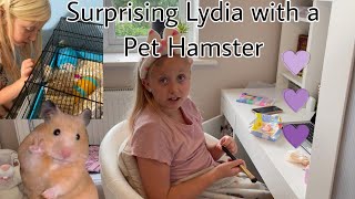 Surprising Lydia with a pet hamster | Come with us to pets at home to choose a hamster | CFV