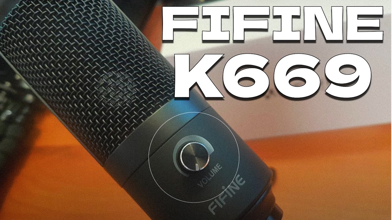 FIFINE K669 USB Condenser Microphone - demo/review 