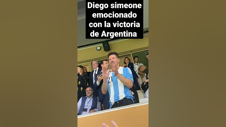 Diego Simeone emocionado con la victoria de Argentina en la final del mundial