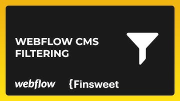 Webflow CMS Filtering with No Code