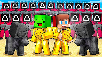 JJ and Mikey Became VIP KINGS In SQUID GAME 3 in Minecraft - Maizen