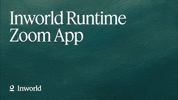 Inworld Runtime Zoom App using Realtime Media Streams