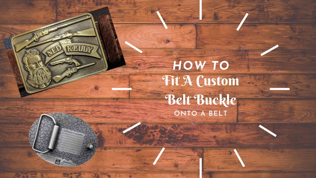 *How to* Fit a Custom Belt Buckle onto a Leather Belt - YouTube