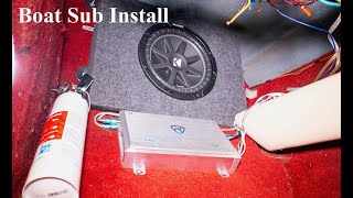 HOW TO Install Subwoofer in Boat