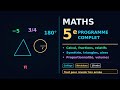 Maths 5e : TOUT le programme expliqué en une vidéo (révisions complètes)