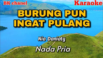 BURUNG PUN INGAT PULANG - KARAOKE TEMBANG KENANGAN || NIA  DANIATY ( Nada Pria)