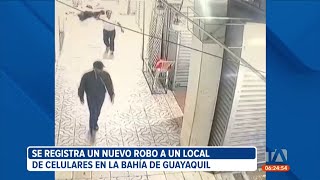 Cámaras de seguridad registraron el robo de un local en la Bahía de Guayaquil