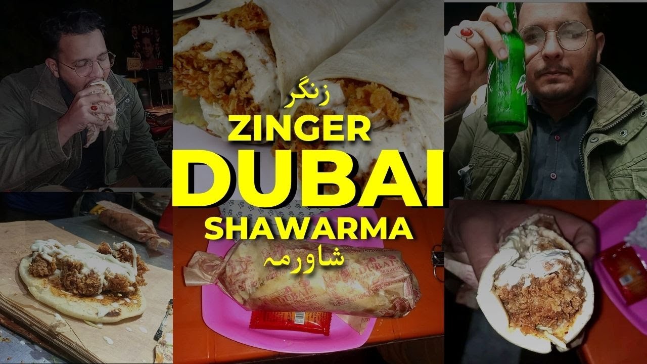 The Best Authentic Zinger Shawarma in Multan | Dubai Shawarma Point | Pakistani Street Foods