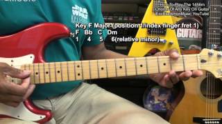 How To Play 1456m Chords Of All Keys On Guitar FunkGuitarGuru Funk