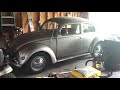 1957 vw beetle first attempted start of 2020