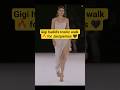 Gigi hadid walking for Jacquemus 🖤 ✨️#gigihadid#SuperModel#catwalk#goviral#fashion#runwaymodel#model