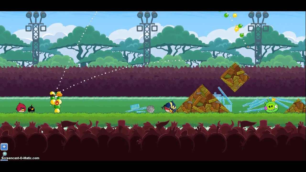 angry birds friends week 145 level 1 176,820 with power ups