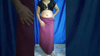 How to wear transparent black saree in beautiful look/ Akshita modelling girl /
