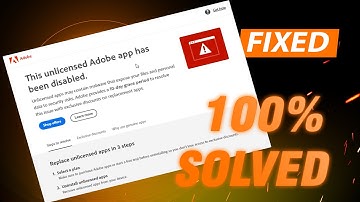 This Unlicensed Adobe App Has Been Disabled ✔ SOLVED Photoshop, illustrator & Lightroom