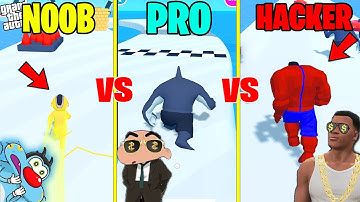 NOOV vs PRO vs HACKER in HAUNTED HEROS with SHINCHAN CHOP & OGGY!