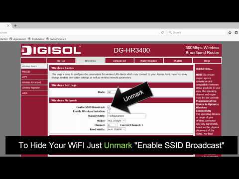 மற்றவர்களிடமிருந்து SSID ஒளிபரப்பை (வைஃபை) முடக்குவது எப்படி?