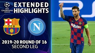 Barcelona vs. Napoli | Champions League Round of 16 Highlights | UCL on CBS Sports