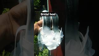Bridal heel | White heel #partyheels #elegantstyle #heels #heelfashion #glassheels #trendyheels