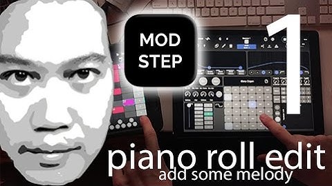Making music using Modstep app ( review ) part 1 - piano roll edit
