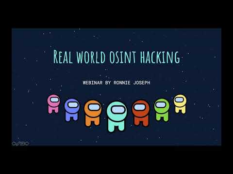 OSINT Hacking Webinar | Karunya University